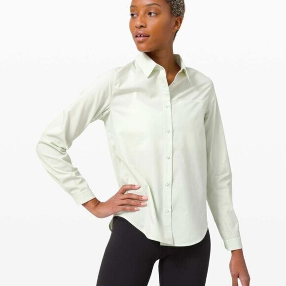 Lululemon Womens Full Day Ahead Button Shirt - Picture 1 of 7